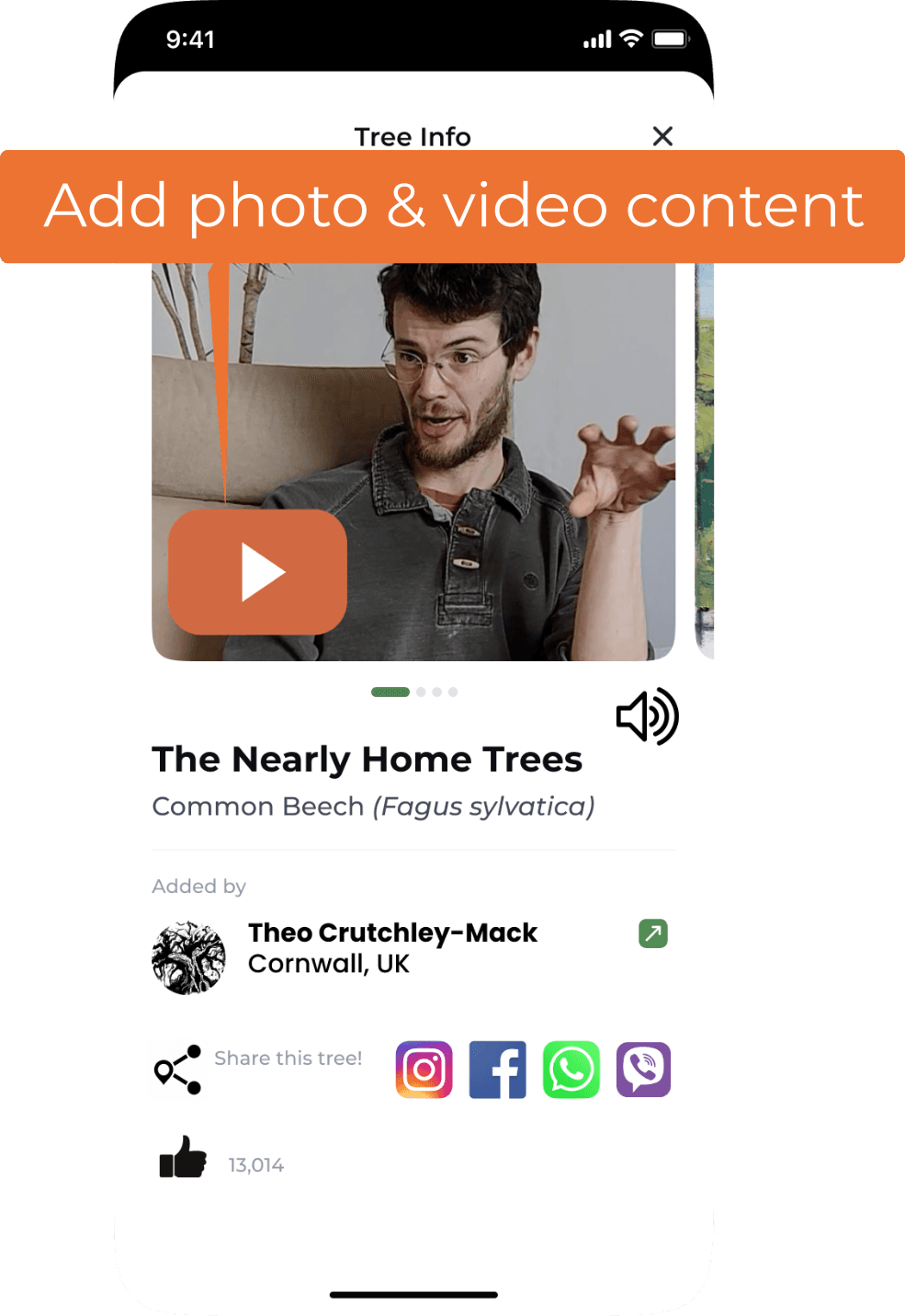 Add photo & video content